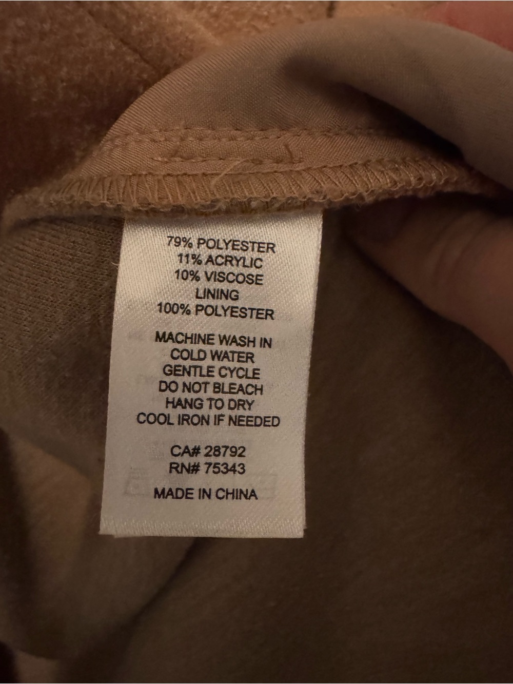Camel Button-Up Fleece Shacket - Picture 4 of 4
